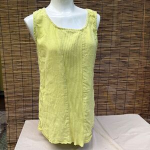 Fenini Linen Tank Top Size S Lagenlook Relaxed Boho Casual‎ Coastal